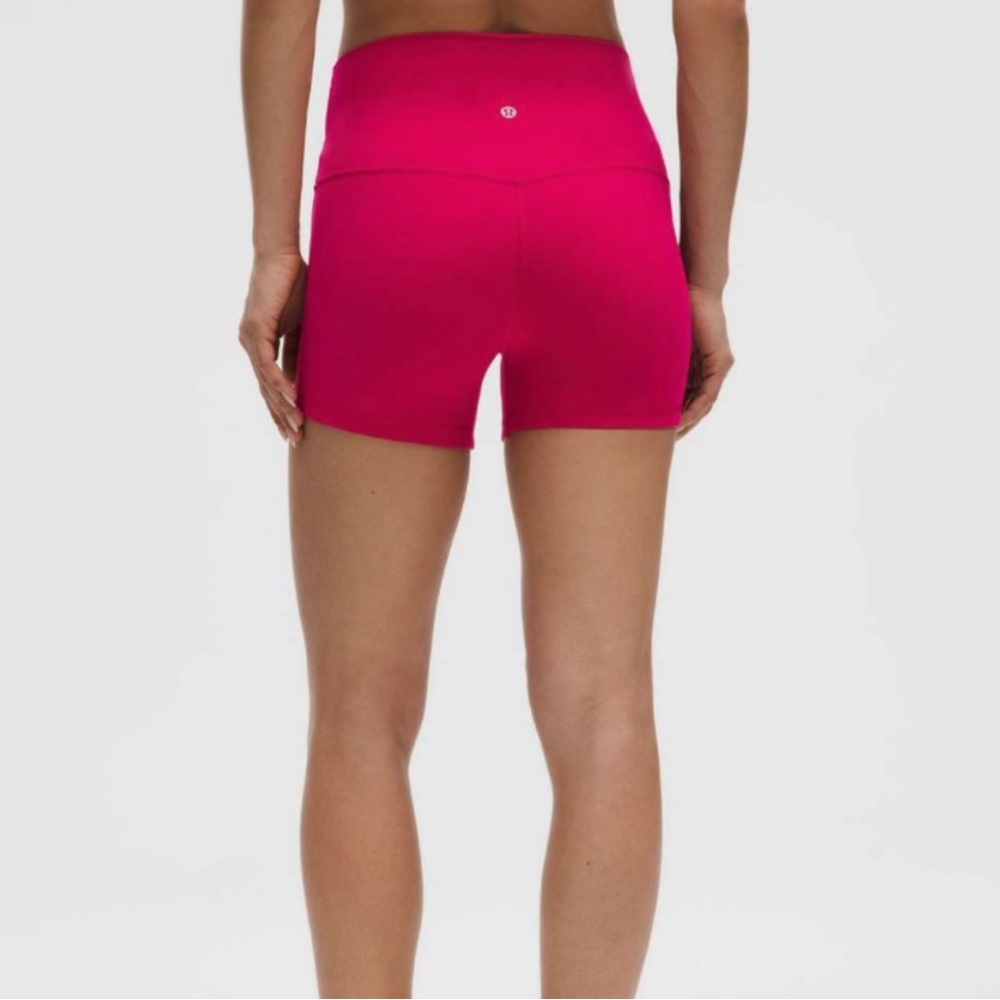 Woman’s Pink Lululemon Align Shorts 4” Size 4 - Picture 3 of 10